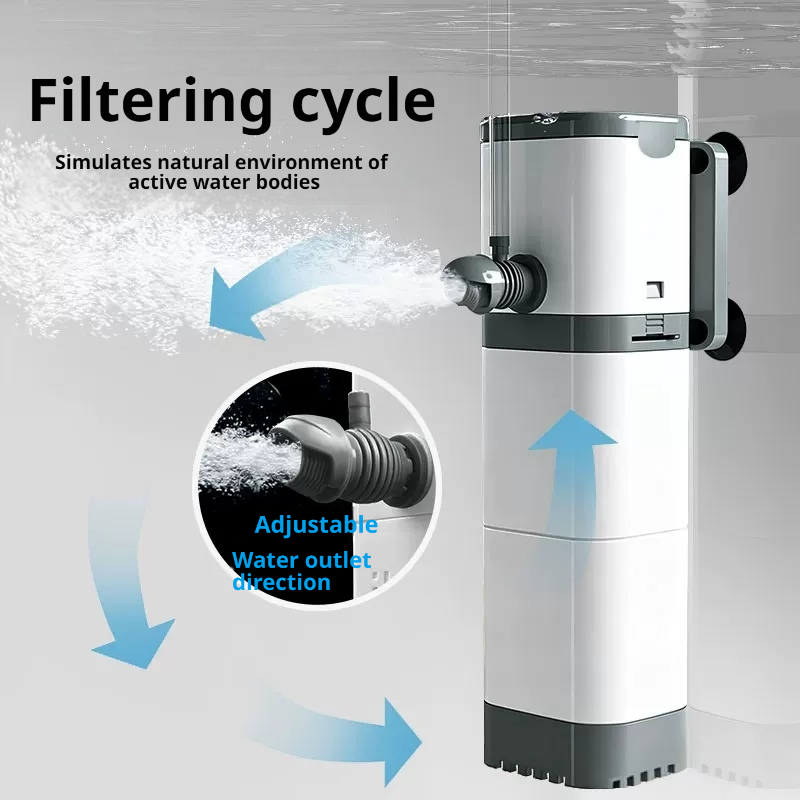 Reef Tank Filter - Погружной фильтр-насос для аквариума, бесшумный, с