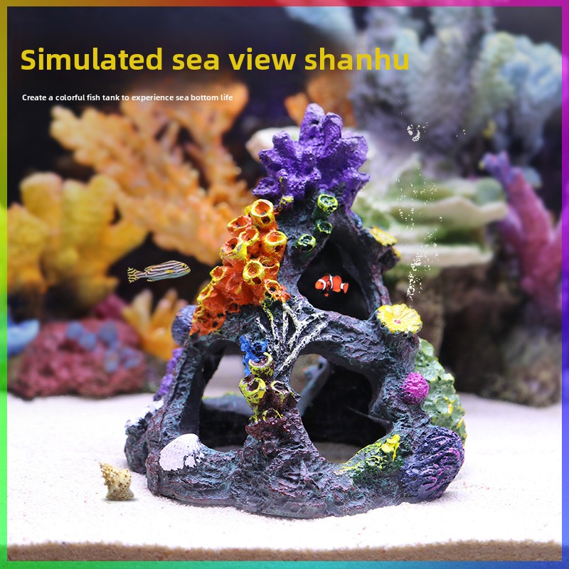SYSENCIAGA красочный декор из  – обзор и цена Saltwater Tank