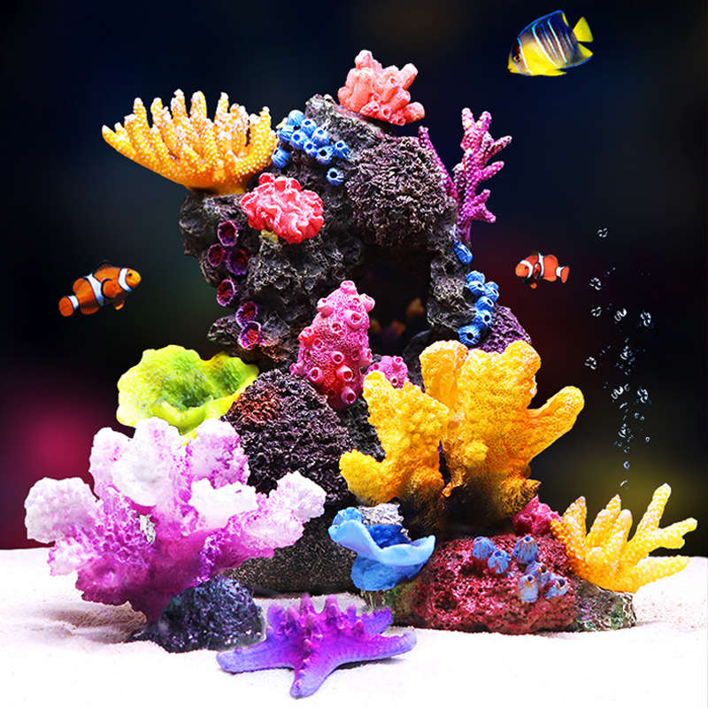 SYSENCIAGA красочный декор из  – обзор и цена Saltwater Tank
