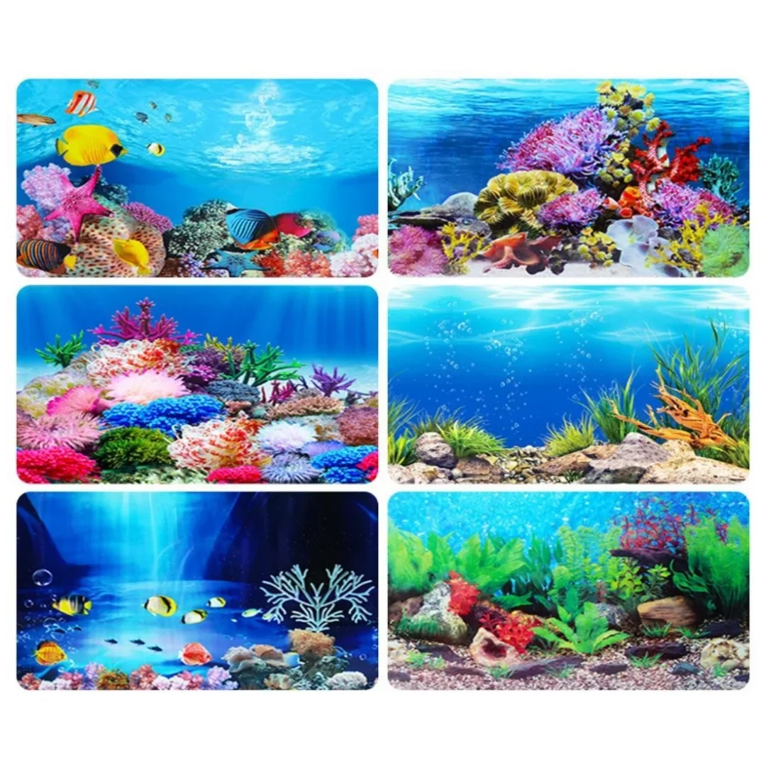 Фон для аквариума, 3D наклейка – обзор и цена Marine Coral